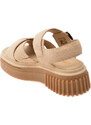 Sandale CLARKS bej, EVAMAR WISH, din piele intoarsa
