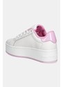 Tommy Jeans sneakers din piele TJW FLATFORM PATENT SNEAKER culoarea alb, EN0EN02864