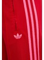 adidas Originals pantaloni de trening Firebird culoarea roșu, cu imprimeu, JW1225