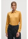 Lauren Ralph Lauren cămașă culoarea galben, cu guler clasic, regular, 200918715