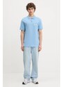 Karl Lagerfeld Jeans polo de bumbac culoarea gri, uni, A2M17094