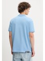 Karl Lagerfeld Jeans polo de bumbac culoarea gri, uni, A2M17094