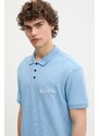 Karl Lagerfeld Jeans polo de bumbac culoarea gri, uni, A2M17094