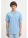 Karl Lagerfeld Jeans polo de bumbac culoarea gri, uni, A2M17094