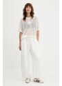 adidas pantaloni de trening All SZN culoarea bej, uni, JV9896