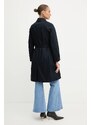 BOSS palton culoarea bleumarin, de tranzitie, 50543189