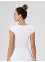 Sinsay - Tricou basic - alb