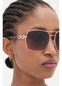 Guess ochelari de soare femei, culoarea auriu, GU00159_6328B