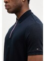 Tommy Hilfiger polo de bumbac culoarea bleumarin, uni, MW0MW39552