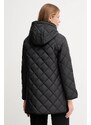 Dkny geacă culoarea negru, de tranziție, DLEMPT95
