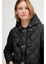 Dkny geacă culoarea negru, de tranziție, DLEMPT95