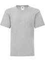 Grey children's t-shirt in combed cotton Fruit of the Loom