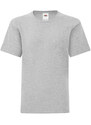 Grey children's t-shirt in combed cotton Fruit of the Loom