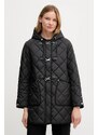Dkny geacă culoarea negru, de tranziție, DLEMPT95