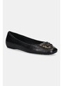 Pinko balerini de piele Max 03 culoarea negru, SD0379P003Z99