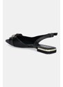 Dkny balerini de piele Clemma culoarea negru, cu toc deschis, K3590639