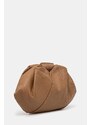 MM6 Maison Margiela poșetă de piele Japanese Draped Mini culoarea maro, SB5WD0029