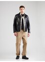 ARMANI EXCHANGE Tricou negru / alb