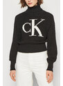 CALVIN KLEIN Pulover Blown Up Ck Loose Cont LV047D349G UB1 black