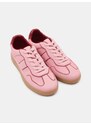 Sinsay - Sneakersi din imitație de ante - roz-aprins