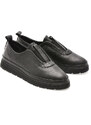 Pantofi IMAGE negri, 146A266, din piele naturala