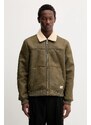 Guess Jeans geacă culoarea verde, de tranziție, M5BL1D W1862