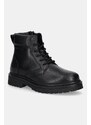 Tommy Jeans cizme de iarnă din piele TJM LACE UP BOOT
