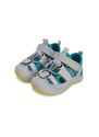 Sandale baieti, din material textil, gri-turcoaz, DD Step G065-51458A
