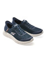 Pantofi sport SKECHERS bleumarin, GO WALK FLEX, din material textil
