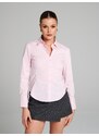 Sinsay - Cămașă slim fit - roz-pastel